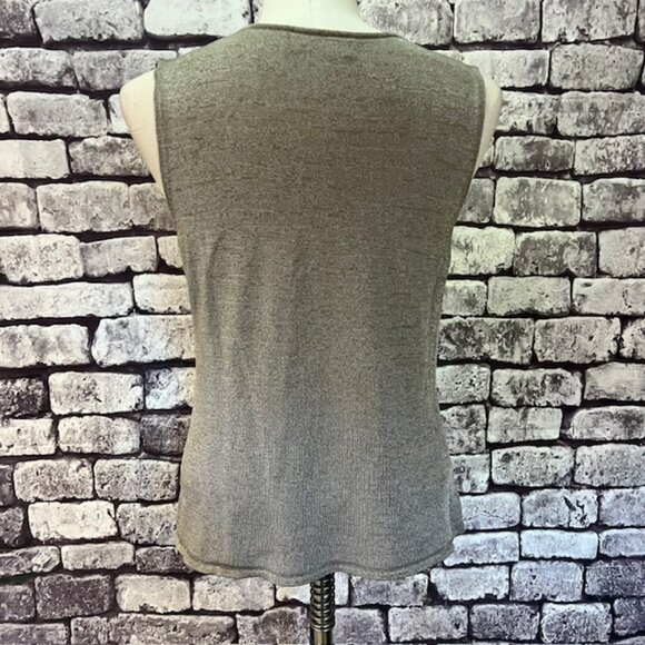 Jones New York Taupe Tank & Matching Cardigan Sweater Size L - Picture 9 of 12